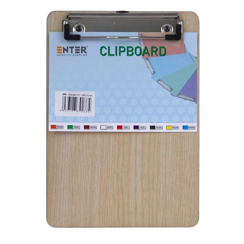 Bìa trình ký đơn gỗ A5 Enter G09 đứng-SM