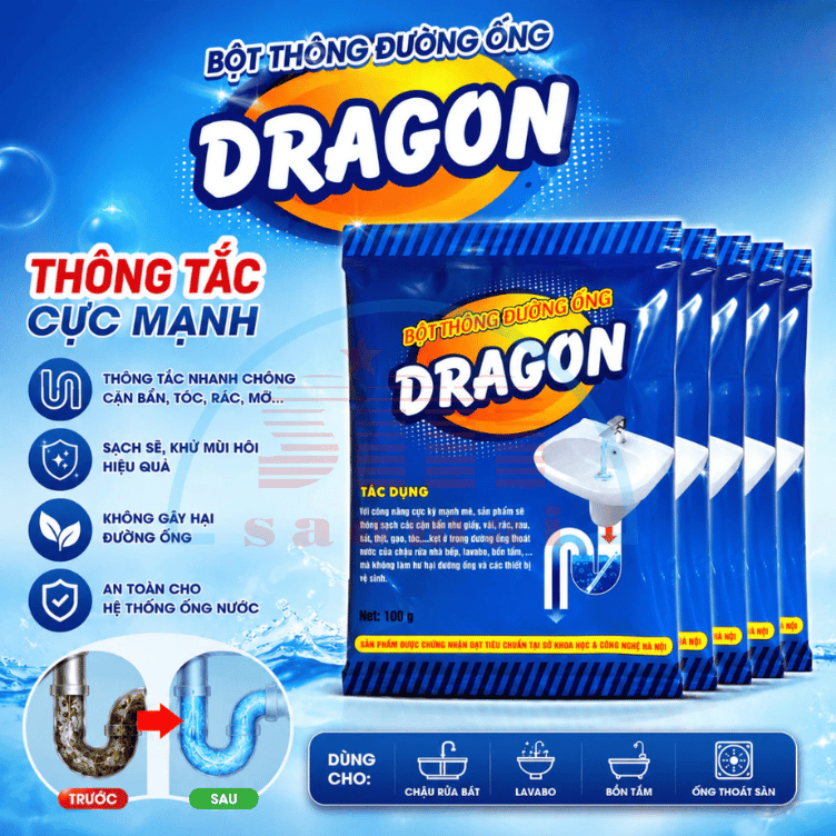 Bột thông cống SH07/DRAGON (100g)-CL