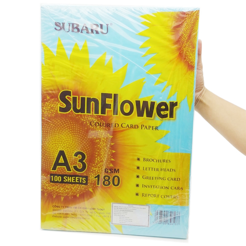Bìa A3 sơ mi ĐL Sun Flower (Tờ)