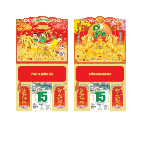 Bìa lịch LXG gắn bloc NB217/218/219/220/221(37x70) 2026-NB