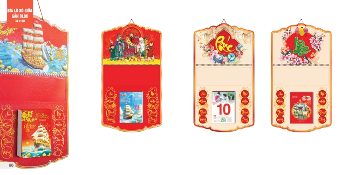 Bìa lịch AH50/51 (34X60) 2026-AH