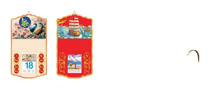 Bìa lịch AH50/51 (34X60) 2026-AH