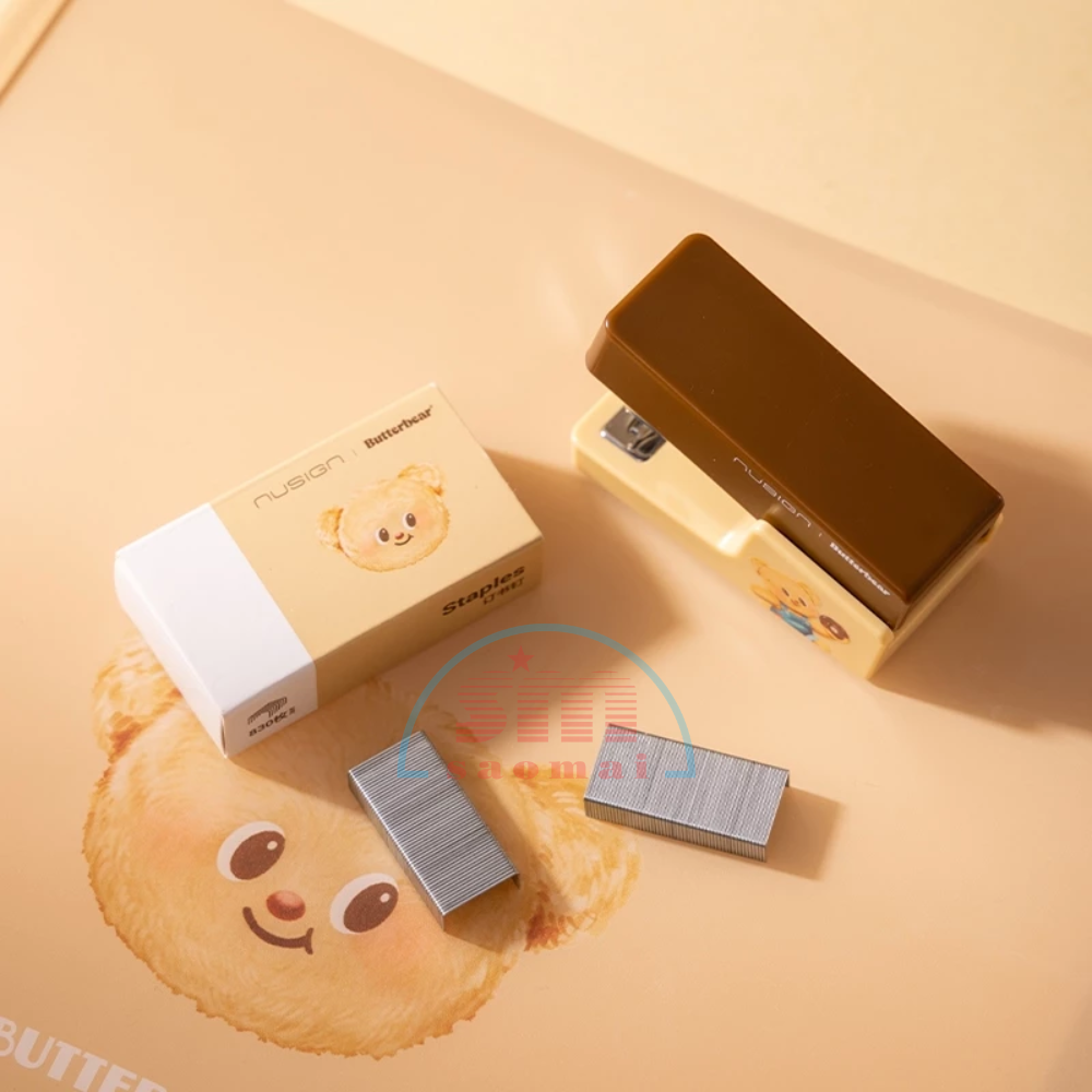 Bấm kim/Dập ghim Deli NS083-B XANH DƯƠNG (gấu bơ)-LA