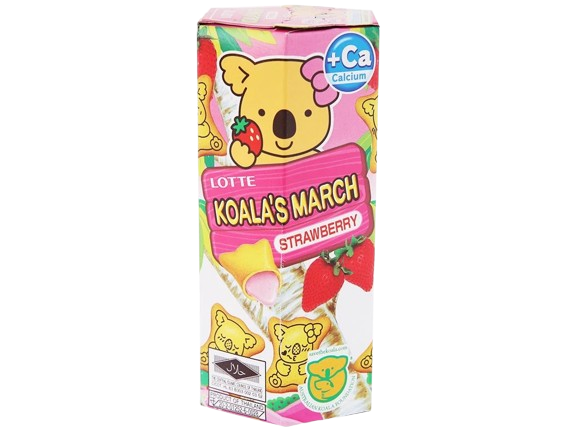 Bánh gấu Lotte Koal March hương dâu 37g-GL