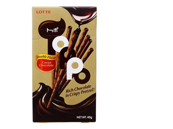 Bánh que Lotte Toppo nhân cocoa chocolate 40g-GL