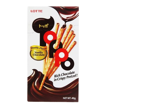 Bánh que Lotte Toppo nhân vanilla chocolate 40g-GL
