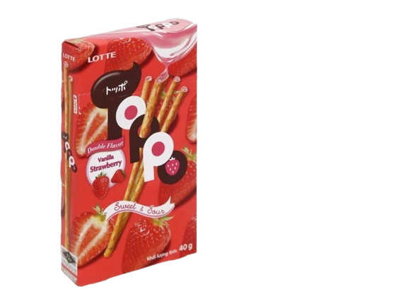 Bánh que Lotte Toppo nhân hương dâu 40g-GL