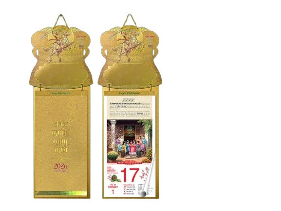 Lịch bloc VNDL (23X47) 2026-AH