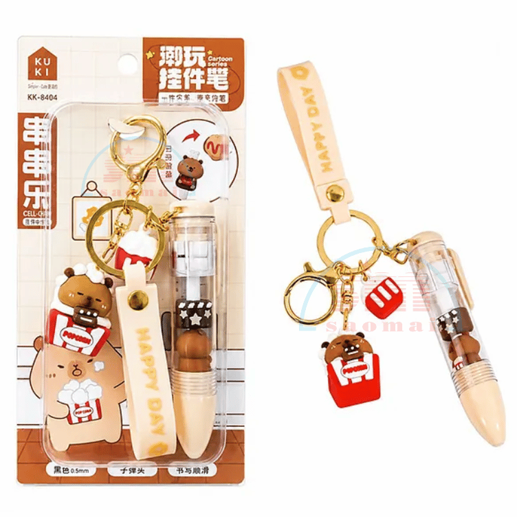 Bút kiểu + móc khóa KK-8404-KTN