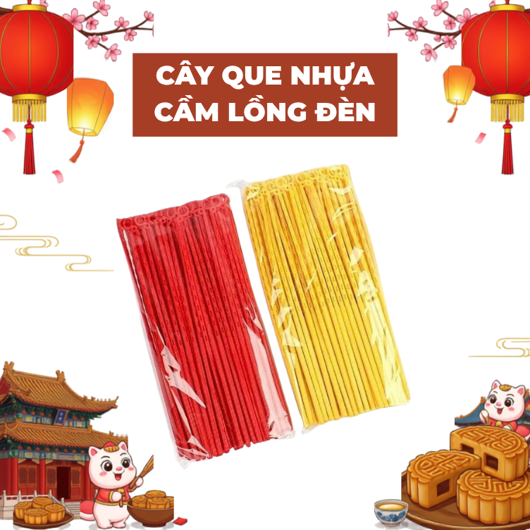 Cây que nhựa cầm lồng đèn-TL