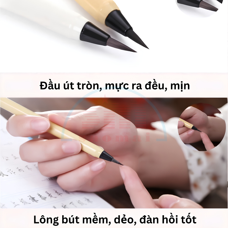 Cọ thư pháp 140+mực-TL