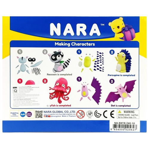Đất nặn Nara 10 màu NA-BXTR-240-ĐĐ
