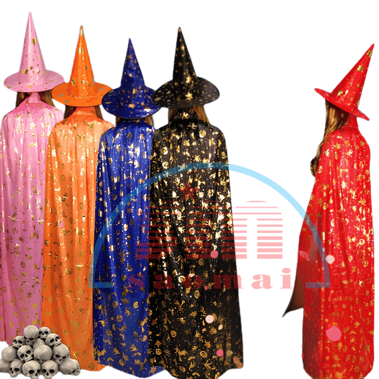 Đồ trang trí Halloween-Bộ Áo choàng 120cm-TL