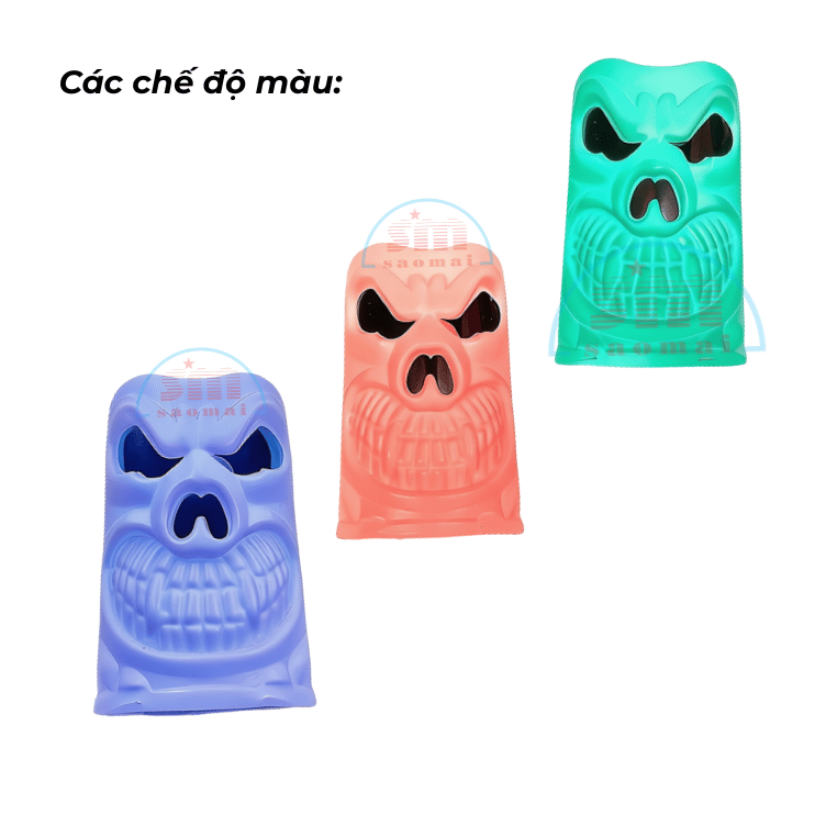 Đồ trang trí Halloween-Đèn cày 2 mặt có đèn 26-TD