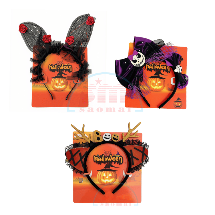 Đồ trang trí Halloween-Cài sừng,tai thú trang trí-TL