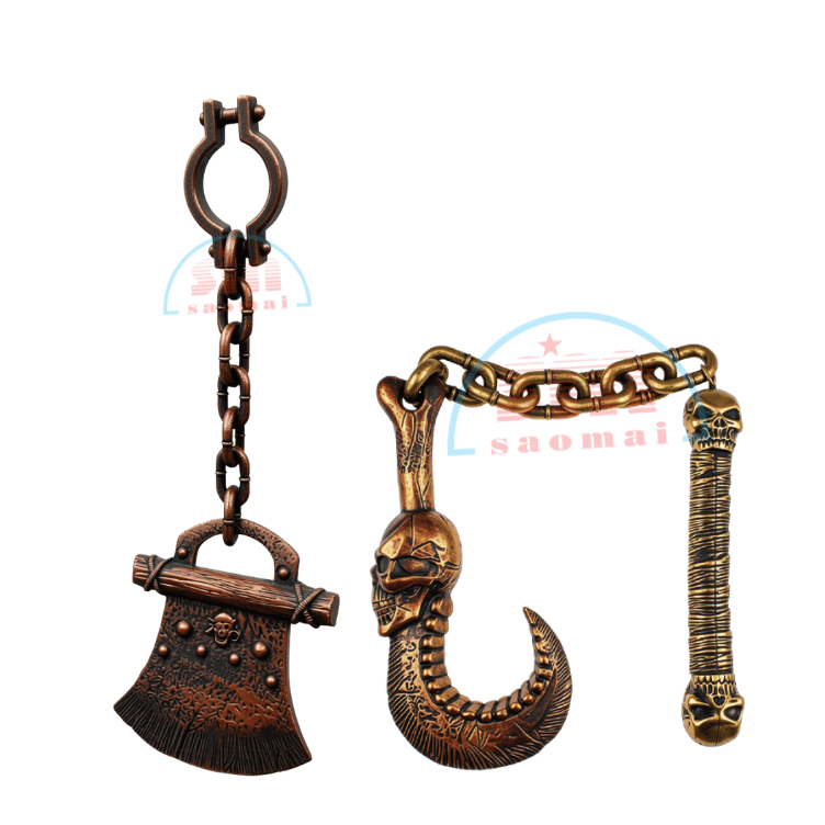 Đồ trang trí Halloween-Vũ khí + dây xích 26-TD