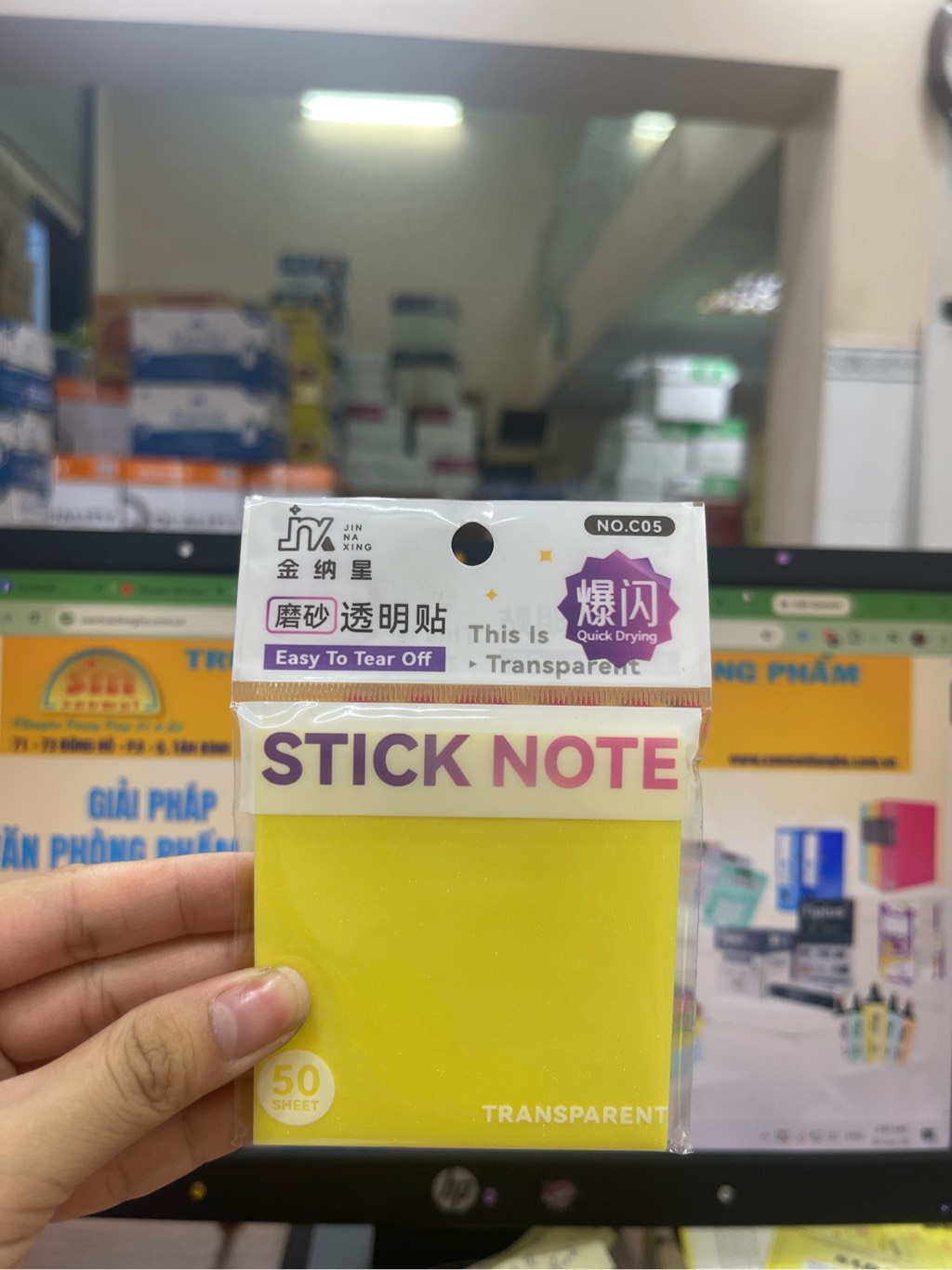Notes trong suốt 3x3 C05