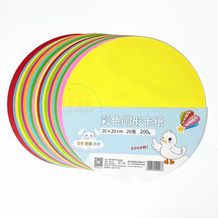 Giấy bìa tròn nhỏ 20x20cm 200g (màu)-TL