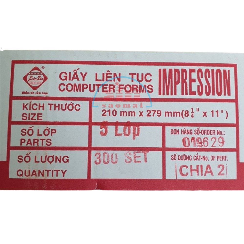 Giấy liên tục 210-5L/2-LS