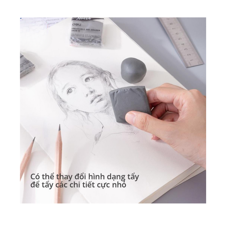 Gôm Deli H02610 dùng cho vẽ chuyên dụng-LA