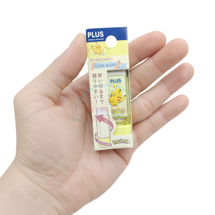 Gôm xoay Plus Pokemon 610-V020 vàng-HV