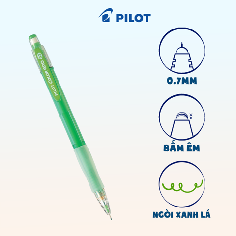 Chì bấm Pilot 0.7 HCR-197 Xanh Lá-BT