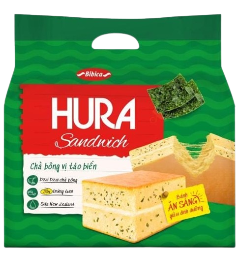 Bánh Hura chà bông vị tảo biển 156g-BBC