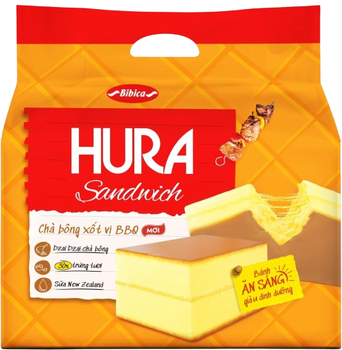 Bánh Hura chà bông xốt vị BBQ(156g)-BBC