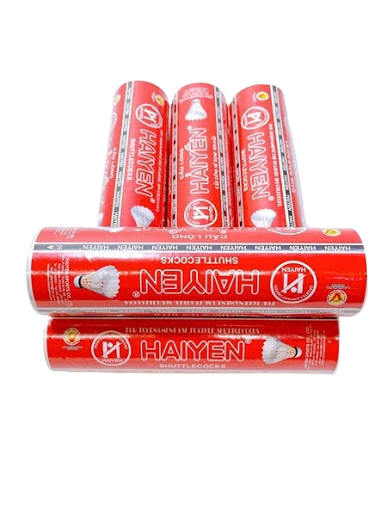 Cầu lông Hải Yến đỏ ngắn 6pcs-HY