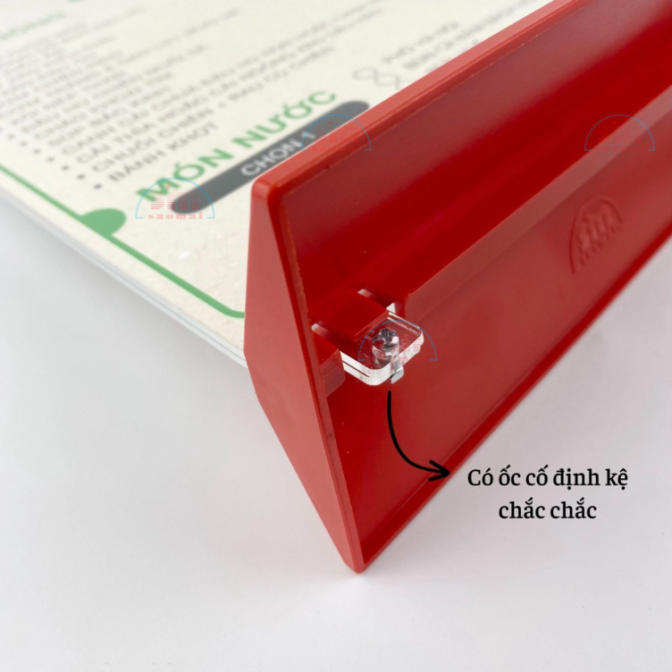 Kệ mica 2 mặt A4 đứng đế màu E23-SM