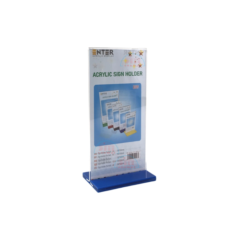 Kệ thực đơn nhỏ 1/3 A4 đế lùa E09-SM