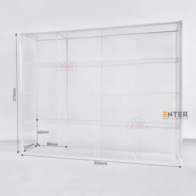 Kệ trưng bày mica Enter TB802 275x70x350mm 16 ô-SM