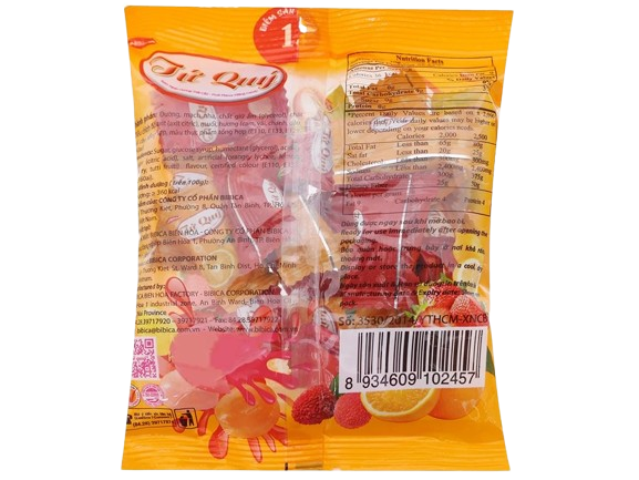 Kẹo tứ quý hương trái cây 70g-BBC