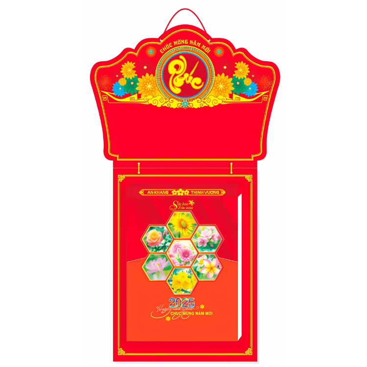 Lịch Bloc cực đại kích thước 25x35cm năm 2025 - 24TĐ13