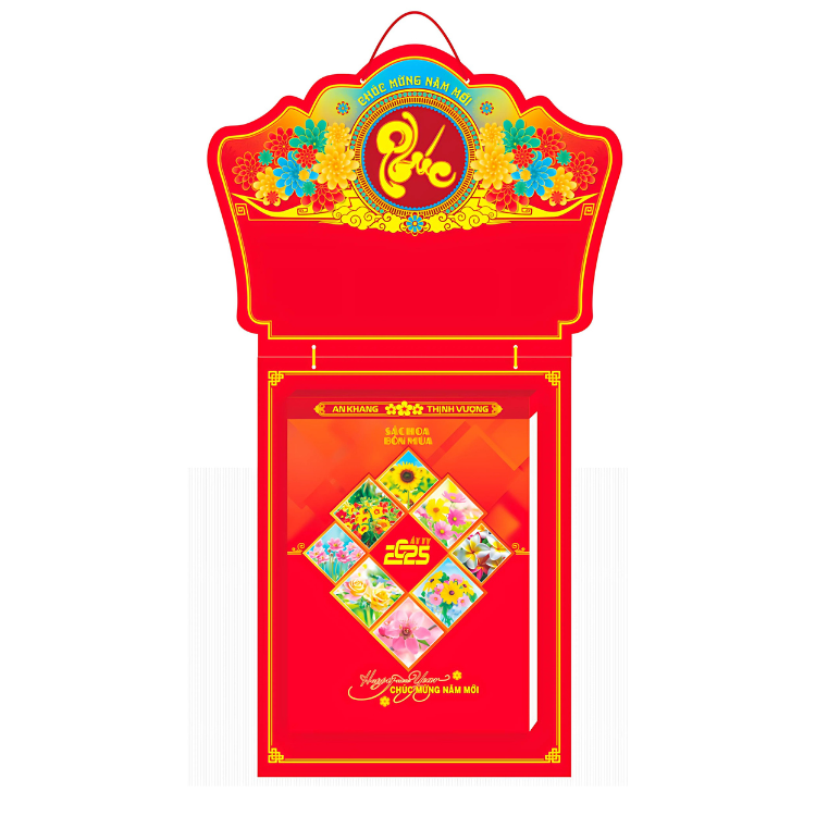 Lịch Bloc siêu cực đại kích thước 29x42cm năm 2025 - 24TĐ3