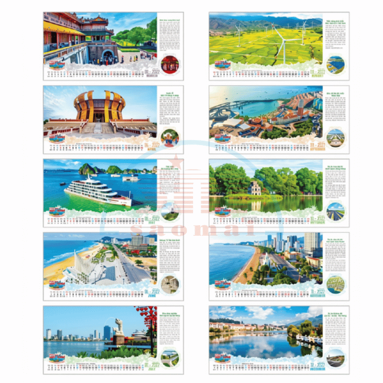 Lịch bàn chữ A 2027-AH