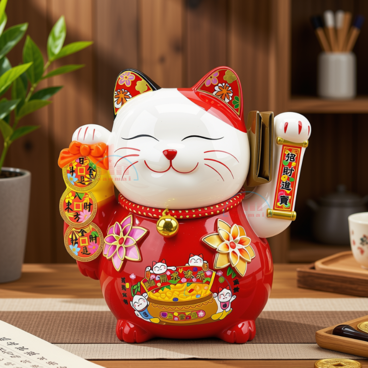 Mèo sứ thần tài 741#-TL