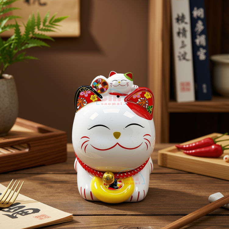 Mèo sứ thần tài 747-TL