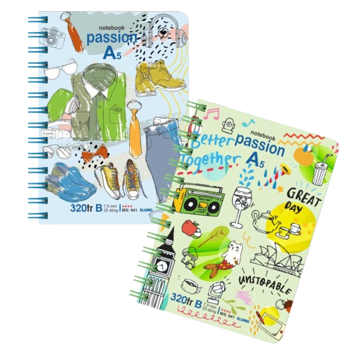 Sổ lò xo KLong A5 TP941 (320 trang)-KL