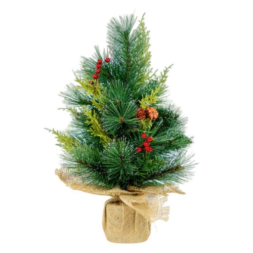 Noel-Cây thông mini LP-SA 60cm 3 loại lá cước lăn sơn-CC