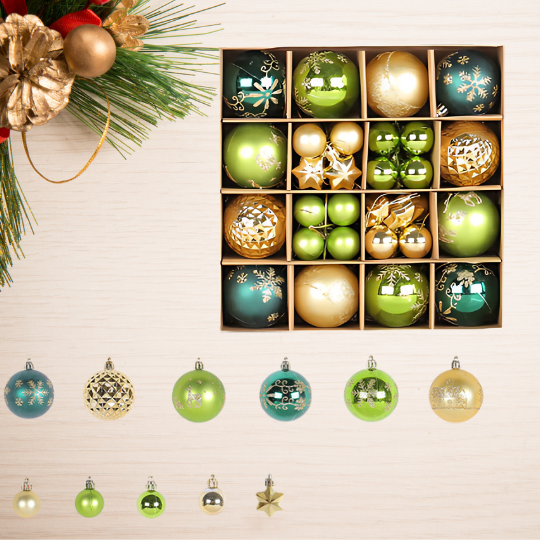 Noel-Set châu trang trí 3cm-Or