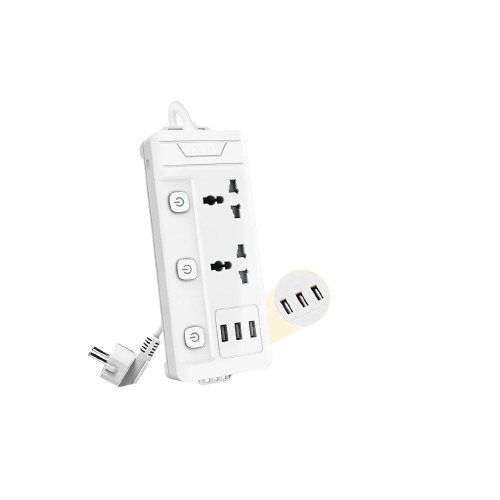 Ổ cắm điện Deli T409 2 ổ 3 ổ USB 2m-LA