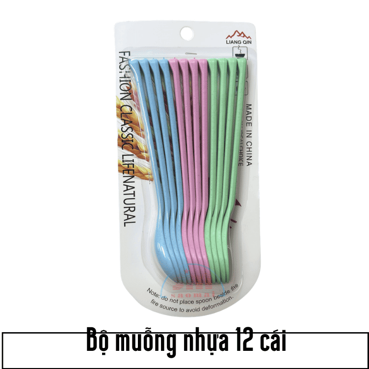 Bộ muỗng nhựa 12c-ĐH