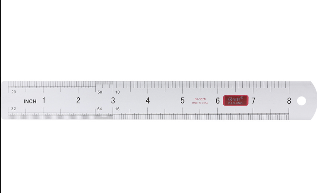 Thước sắt 20cm BJ-3020-TM