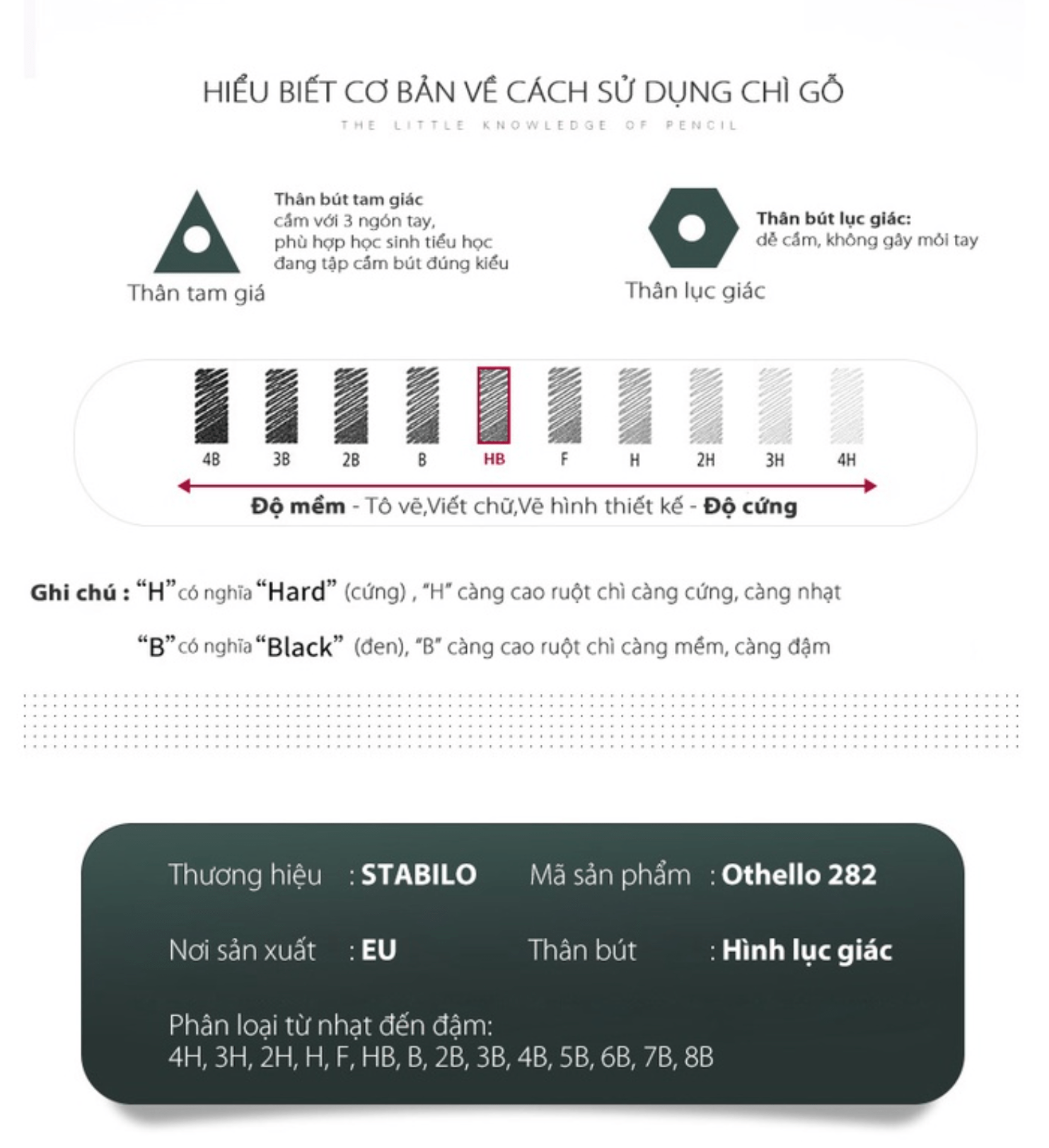Bút chì Stabilo PC 282 / 7B