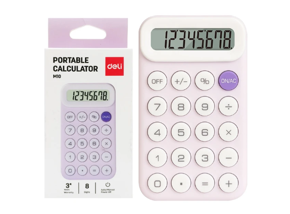 Máy tính bỏ túi Deli M10-Purple
