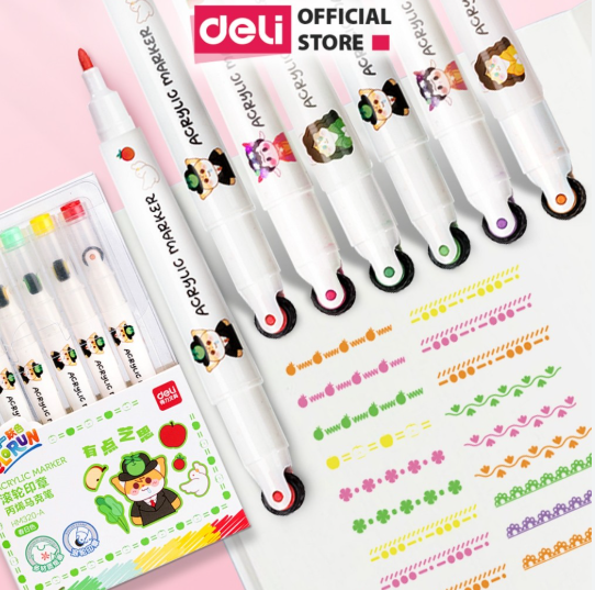 Bút màu acryic lăn Deli HM320