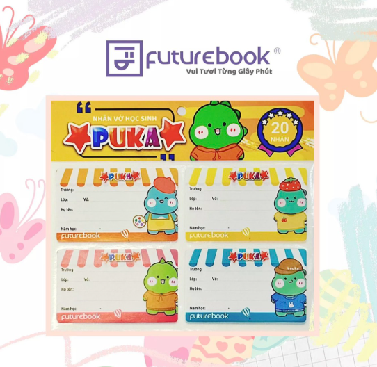 Nhãn tập Futurebook Puka N137