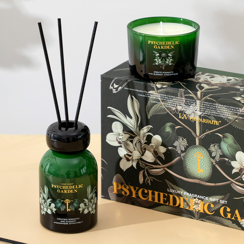 Set tinh dầu+nến La'vie Parfaite Psychedelic Garden-BL