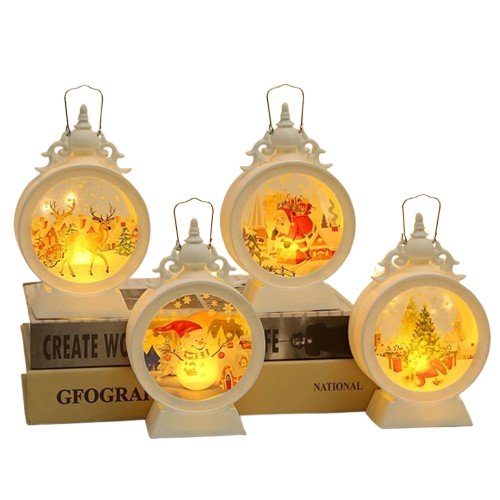 Noel-Đèn led tròn hoa văn 10x15cm 91-3416-JC